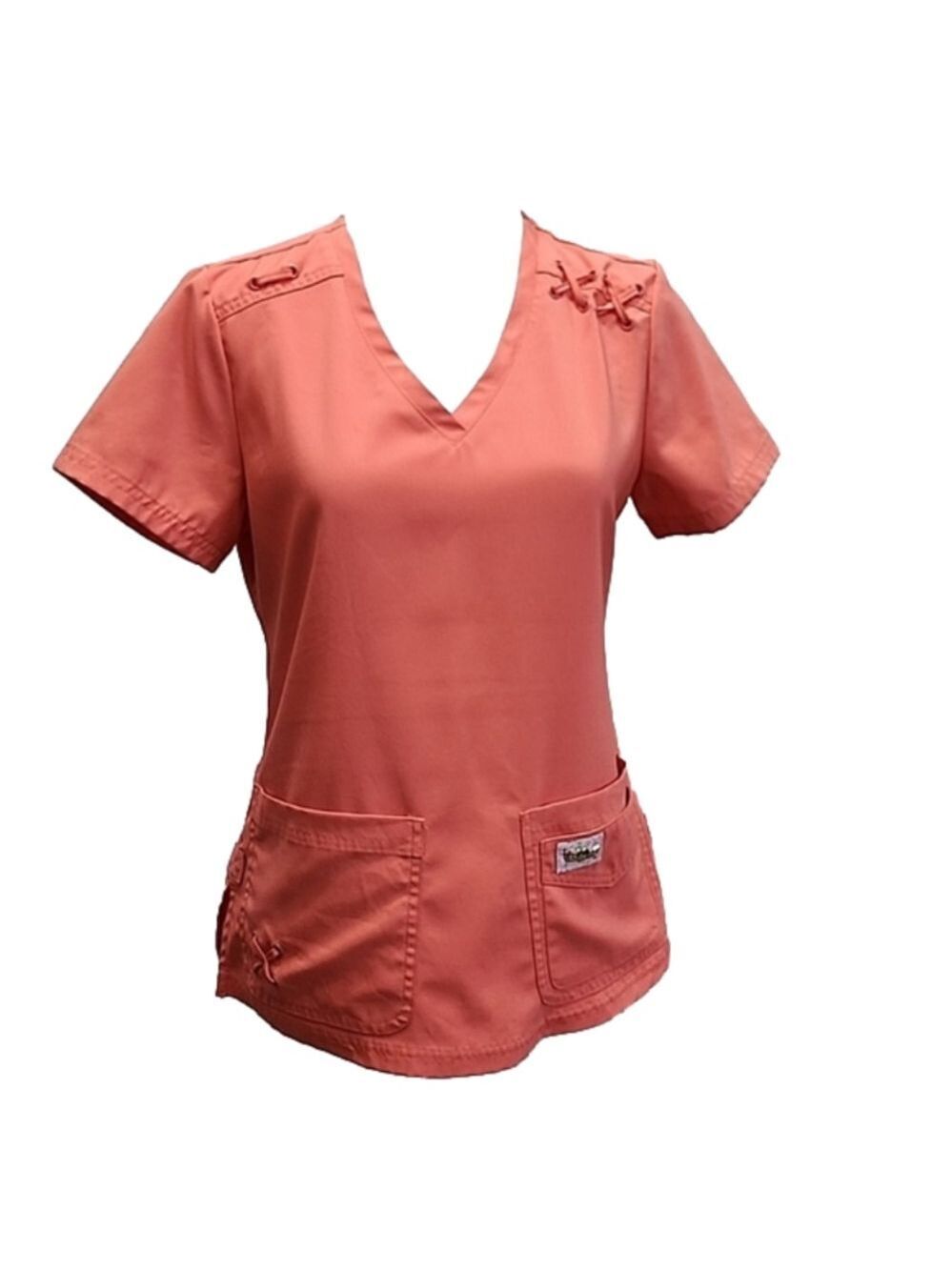 KOI TECH XS SCRUB TOP CORAL